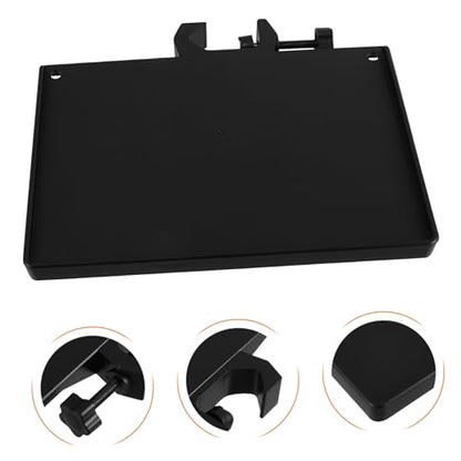 TEHAUX 4pcs Multi-functional Desk Mount Tray for Microphone and Sound Card Lightweight Audio Equipment Organizer for Live Streaming and Video Recording Clamp for Secure Setup