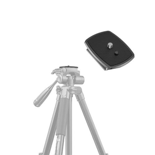 CAMBOFOTO Quick Release Plate with Standard 1/4 inch Screw for Tripod Head, for SAB2XX Series, Compatible with DSLR, Smartphone, and Camcorder