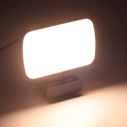 LED Fill Light Clip On Type, Video Conference Light with 10 Levels Adjustable Brightness, 360° Rotatable USB Powered Fill Lamp for Laptop Webcam Live Streaming