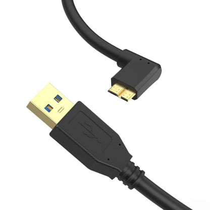 16ft 5Gbps USB A to Micro B Cable for Photo/Video Shooting, Hard Drive USB Cable, 3.0 Micro B to USB-A Compatible with Canon EOS 1DX2/ 5D4/ 5DS/ 5DSR/ 7D2 Nikon D850/ D810/ D800D5/ D500 - color: Micro-B
