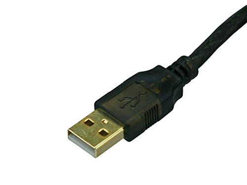 Monoprice USB 2.0 Extension Cable - USB Type-A Male to USB Type-A Female, Active, Repeater, 26/22AWG, 65 Feet, Black - size: 65 Feet