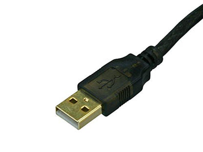 Monoprice USB 2.0 Extension Cable - USB Type-A Male to USB Type-A Female, Active, Repeater, 26/22AWG, 65 Feet, Black - size: 65 Feet