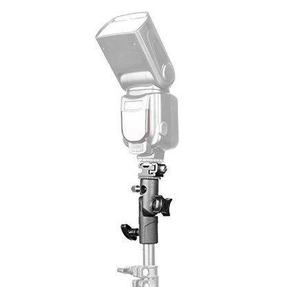 Camera Flash Speedlite Mount, ChromLives Professional Swivel Stand Light Bracket, Umbrella Bracket Shoe Holder E Type Compatible with Canon Nikon Pentax Olympus Nissin Metz, Other Speedlite Flashes