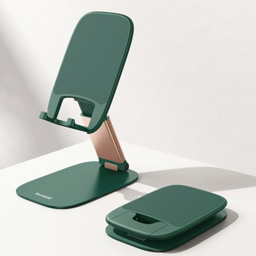 Lamicall Ultra-Thin Cell Phone Holder, Green Office Desk Accessories for iPhone Stand, Gifts for Fathers Day Men Dad Husband from Daughter Son Wife, Workspace Desk Organizer, Green Office Decor - color: Green