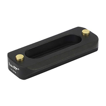 Haoge VA-QR48 Quick Release NATO Rail Plate with 1/4'' Screws for Camera Cage Cheese Plate fit NATO-Compatible Handle Clamp Articulating Arms Monitor Mount - color: 48mm NATO Rail