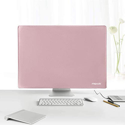 MOSISO Monitor Dust Cover 22, 23, 24, 25 inch Anti-Static Dustproof LCD/LED/HD Panel Case Computer Screen Protective Sleeve Compatible with iMac 24 inch, 22-25 inch PC, Desktop and TV, Pink - color: Pink, size: 22-25 inch