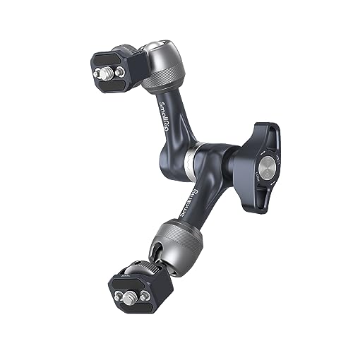 SMALLRIG 7" Rosette Magic Arm, Camera Monitor Mount, Articulating Arm with 1/4"-20 Screws and Anti-Twist Pins, Max Load Capacity 3.5kg Friction Arm, for Cameras, Monitors, LED Lights and Phones - size: 7" (Regular)