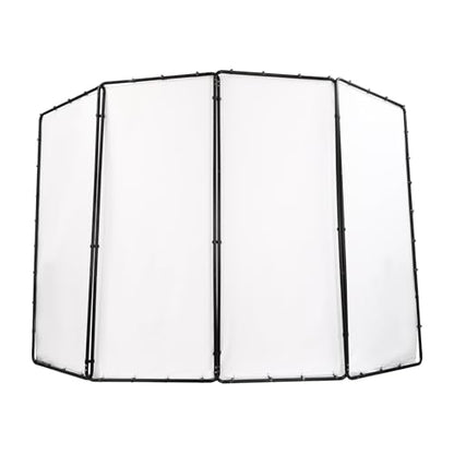 7.87ft x 13.12ft Green Screen Backdrop with Stand, Large Collapsible Green Backdrop w/Stand Foldable Frame for Parties Photography Video Shooting Live Streaming Gaming YouTube Creators (White) - color: White