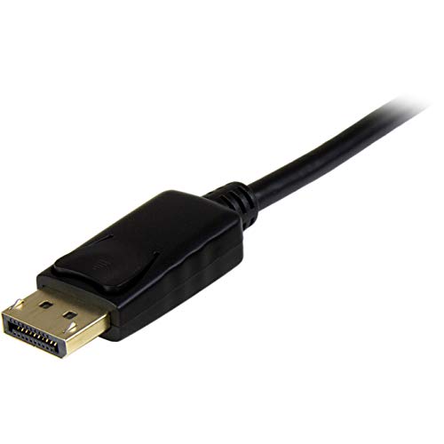 StarTech 6ft DisplayPort to HDMI Cable, 4K30, 1080p60, Passive (DP2HDMM1MB) | 1m, 3840 x 2160, 4K 30Hz Monitor Cable, Passive, Latching DP, DP++ Source, HDMI 1.4, 7.1ch Audio, HDCP 1.4, 1080p60