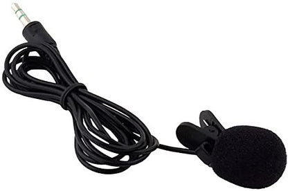 External Lavalier Microphone Wired 3.5mm Jack Hands Free Clip-on Lapel Mic for Podcast Recording Smartphone PC Laptop Nice and Clever