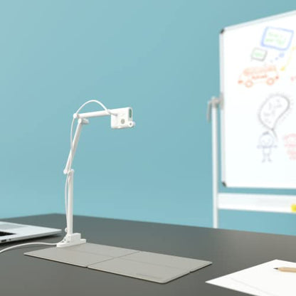 OKIOCAM S Plus 5MP Document Camera & Webcam 2-in-1 for Teachers, Chrombook, Mac, Windows Compatible, for Classroom, Live Demo, Web Conference 1944p