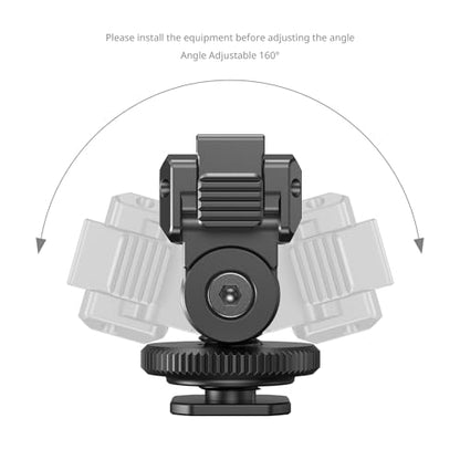 SMALLRIG Quick-Release Cold Shoe Mount for DJI Osmo Action 6/ Nano, Features a 1/4"-20 Threaded Hole and Cold Shoe, Supports 160° Tilt Swivel, for Magic Hand, Selfie Sticks, Camera Cages, 6440 - style: Cold Shoe Mount