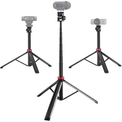 80'' Webcam-Tripod Floor-Stand for Logitech Brio-101 100 / Brio 301 300 / C920x / MX Brio 4K / C922x / C925e / Brio 500 / Brio 4K Webcams