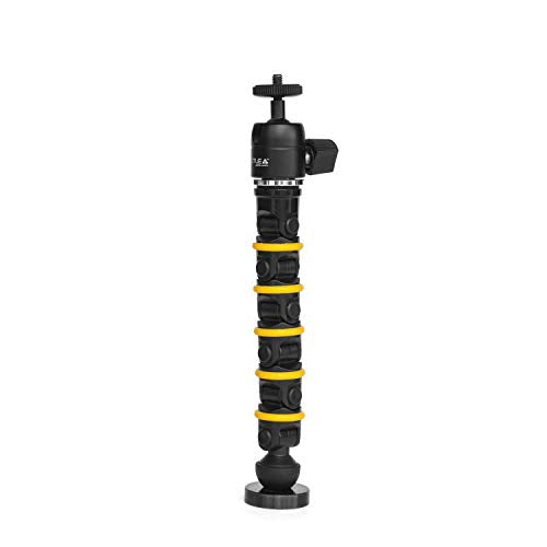 GRIFITI Nootle Recon 5 Flex Arm Leg Magnetic Foot Mini Ball Head Camera Mount Stand Magnetic Foot 6 Inch Flexible Mini Ball Head Attaches to Steel or Other Magnet Surfaces - style: 5 Flex Arm Leg + Mini Ball Head