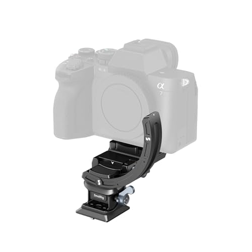 SmallRig Horizontal-to-Vertical Mount Plate Kit for Mirrorless Cameras, for Sony, for FUJIFILM, for Nikon, for Canon, Tripod Mount Ring Lens Mount with Quick Release Plate for Arca Type - 4349