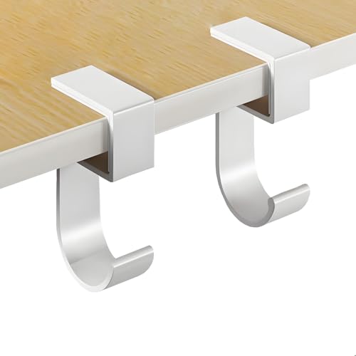 JAKO Headphone Stand, Headset Stand for Desk Aluminum Alloy Headphone Holder Hanger with Fit for Computer Accessories, Study Desk Hook for Xbox/PS4 Gaming Headset, Office, Computer Desk (2 Pcs White) - color: 2 Pcs White