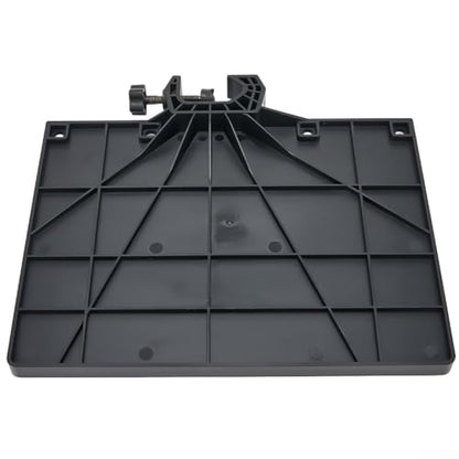 Microphone Stand Soundcard Tray, Plastic Sound Card Tray Mount Clamp on Rod Holders for Live Streaming, Recording, Black(L) - size: L