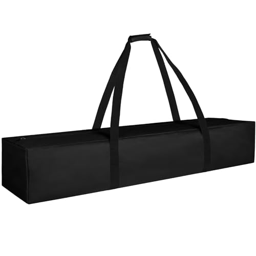 COOLBEBE 45 Inch Tripod Carrying Case - 45x7x7 Inch Storage Bag for Light Stands, Fishing Rods, Tent Poles, and Camera Gear, Water Resistant, Black - size: 45"x 7"x 7"