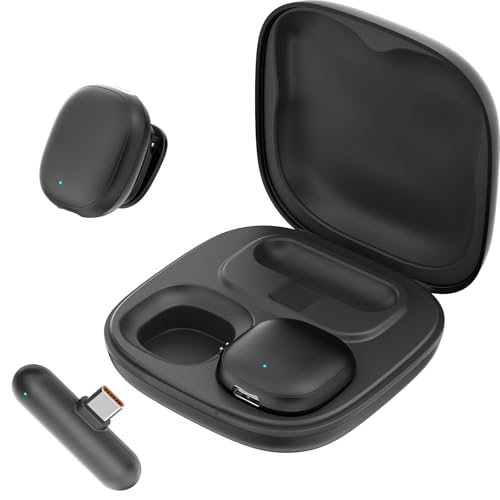 Wireless Lavalier Microphone for iPhone 16 15 Android - Ai Noise Cancelling Mini Phone Microphone USB C Magnetic Mic with 35H Charging Case for Video Recording Tiktok YouTube Vlogging