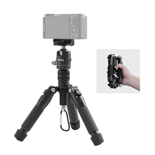 SmallRig VT-20 Aluminum Mini Tripod, 20" Desktop Tripod with 360° Ball Head, Compact Desktop Tripods for DSLR Camera Video Camcorder, Load up to 13lb/6kg - style: VT-20