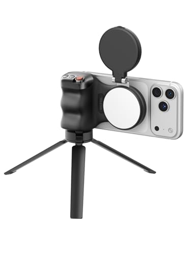 TELESIN 3 IN1 Fun Shot Magnetic Phone Camera Grip + C03 Magnetic Selfie Light + Metal Tripod Creator Bundle Kit Compatible with iPhone Magsafe & Android Selfies/Photography/TikTok/Zoom Calls/Video