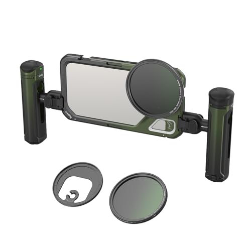 SmallRig x Brandon Li Mobile Video Kit for iPhone 15 Pro Max with Wireless Quick Release Handles, Upgraded 67MM Magnetic VND Filter, 67MM Filter Adapter, Phone Rig for YouTube Video Recording - 4407B