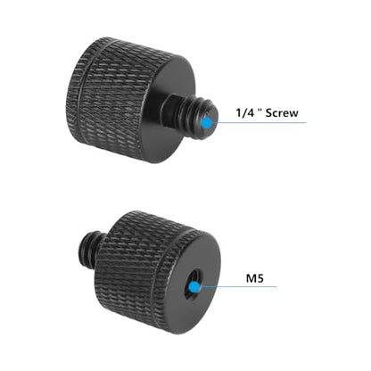 M5 Female to 1/4"-20 Male Thread Screw Adapter(5 Pieces)