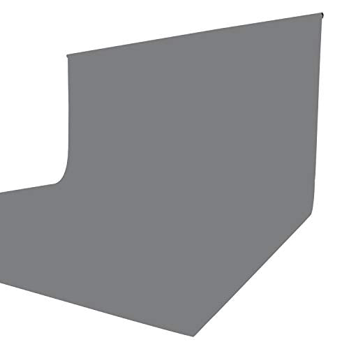 ISSUNTEX 10X24 ft Background Muslin Backdrop, Photo Studio, Collapsible High Density Screen for Video Photography and Television-Gray - color: Gray, size: 10X24 ft