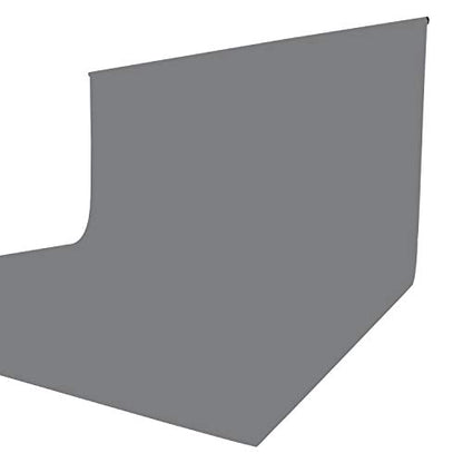 ISSUNTEX 10X24 ft Background Muslin Backdrop, Photo Studio, Collapsible High Density Screen for Video Photography and Television-Gray - color: Gray, size: 10X24 ft