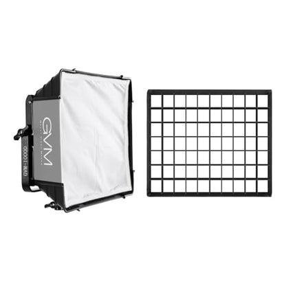 GVM 2 Packs Foldable Softbox Diffuser with Grid Beehive for GVM 1000D Series Video Light, Suitable for Studio Lighting, Portrait Photography, Led Panel, Gaming, Filming