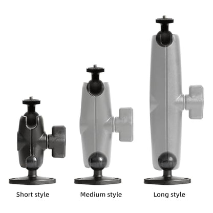 xik Camera Mount Holder: 1" Ball Rhombic Base, 1/4"-20 Thread - Fits Logitech Security Camera，DSLR, CCTV, Action Cam, Projector - Install on Wall, Desk, Car (AMPS), Boat - size: 4.13" Length