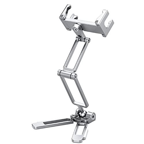 LEOFOTO PS-4 Silver Ultra Compact & Lightweight Smartphone Clamp/Holder/Video/Selfie Stand/Easel Arca/RRS Compatible - color: LF-PS-4-Silver