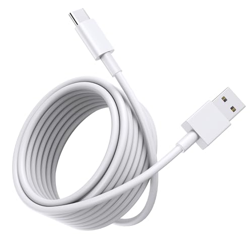 12Ft USB C Cable, Long USB A to USB C Cable Fast Charging, Premium TPE USB A to Type C Charger Cord for iPhone 16 15 Pro Max Plus, Samsung Galaxy S25 S24 S23 Ultra,S23+, LG, Pixel, Moto etc. White - color: White, size: 12FT