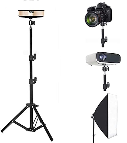 Tripod Stand, Mini Projector Stand,Lightweight Portable Projector Photography Stand Camera Tripod Adjustable Height 20" to 61" Floor Stand Holder, inculded 360° Rotatable Head Ball (Withstand 3pound) - size: 20-60in