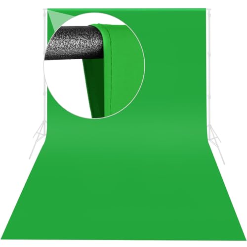 Green Screen Backdrop 10 x 20 ft, Photography Greenscreen Background for Streamingl, Big Green Photo Backdrop Curtain for Zoom Meeting, Video Studio, Video Recording - color: green screen, size: 10x20ft