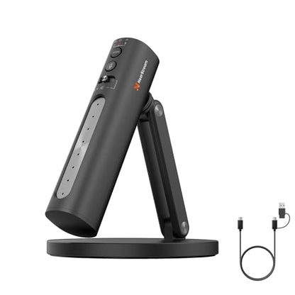 NearStream USB Condenser Microphone for PC, Camera, Podcast Microphone for Stream/Record, Desktop Mic with 8 Mic Array/Noise Canceling/3 Polar Patterns/Volume Control/Monitoring, Studio Mic AM10U