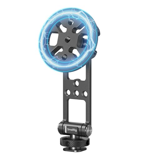 SMALLRIG Magnetic Metal Phone Mount with Cold Shoe Mount, Adjustable Rotatable Phone Tripod Holder Adapter for iPhone 17/16/15, Camera Monitoring, Tripods, Stabilizers - 5156 - size: Phone Tripod Holder