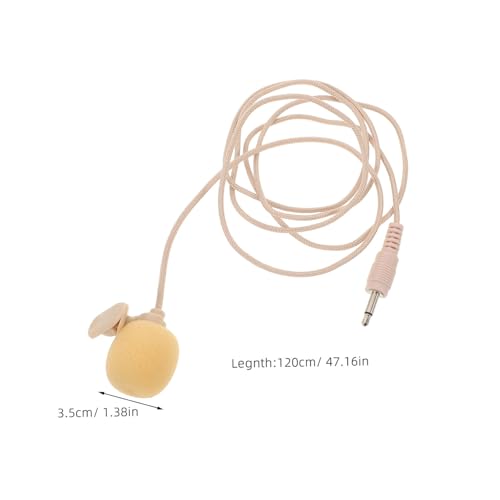 Abaodam Lavalier Microphone Portable Mini Lapel Mic with Plug for Online Meetings Interviews Noise Cancellation Lightweight Clip Design for Easy Use