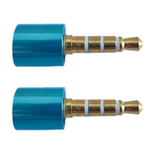 3.5mm Mic Blocker – Audio Privacy & Clean Screen Recording Plug for, Instantly Mutes Mic & Eliminates Background Noise During Recording, for Zoom, Teams, Tutorials & Calls (Blue, 2 Pack) - color: Blue, size: 2 Pack
