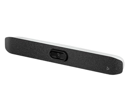 Poly Studio V12 – USB Video Bar for Small Rooms - 4K 20MP Camera, AI-Enhanced Audio, Noise Cancellation, Poly Lens Management - Microsoft Teams, Zoom & Google Meet Compatible - Thoughtfully Made