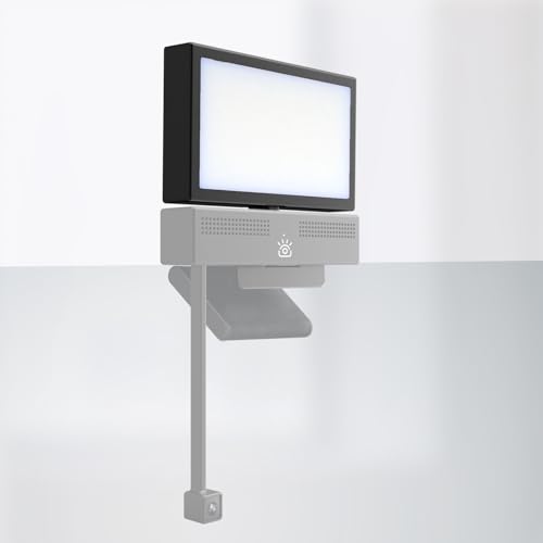 iContact SoftLight+, LED Streaming Light & Video Conference Lighting for iContact Camera Pro and ProXL, Edge-Lit Face Light with Adjustable Brightness & Color Temperature, USB or Camera Powered