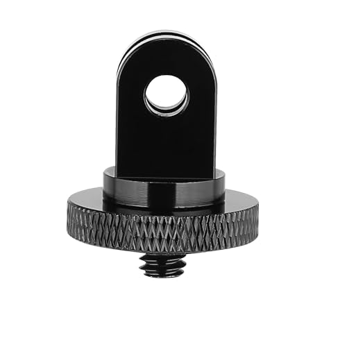 6 Pack Aluminum 1/4"-20 Camera Tripod Adapter, Compatible with GoPro and Insta360 Action Cameras, 1/4" Mount Adapter for Standard 1/4 Accessories