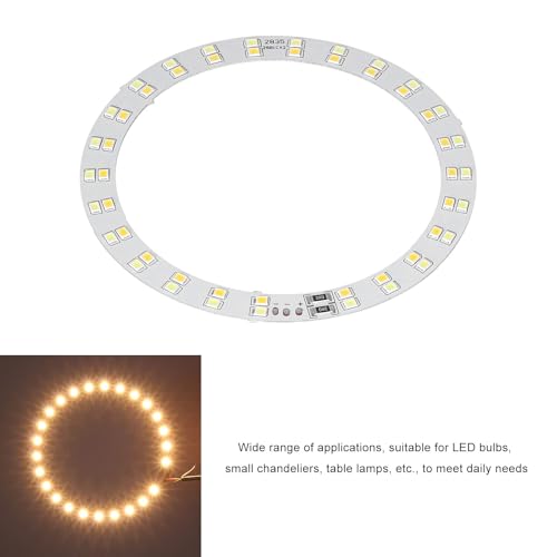 2PCS Rings Light, 3V‑5V LED Rings Light 10W Makeup Light USB Powered Rings Light Plate with Cold and Warm 2 Color Lighting for Daily Lighting