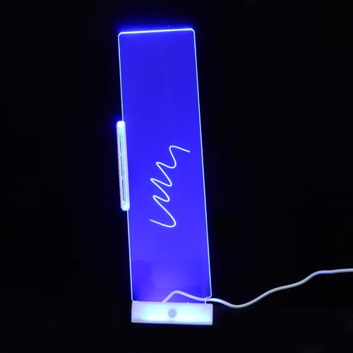 MAGICLULU Computer Monitor Memo Board LED Light-up Screen Message Panel White Right Side Desktop Memo Holder Office Workspace Organizer