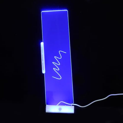 MAGICLULU Computer Monitor Memo Board LED Light-up Screen Message Panel White Right Side Desktop Memo Holder Office Workspace Organizer