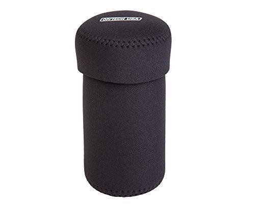 OP/TECH USA Fold-Over Neoprene Lens Pouch – Camera Lens Case for safe Lens Cover storage, Great for Photography & outdoor shoot, Keeps your Lens secure with No-Lose Lid-306 (Black) - Made in USA - size: 306