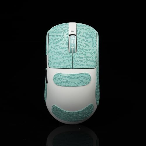 Gamer Mouse Grip Tape Sticker for VGN Dragonfly R1 Pro MAX VXE Non Slip Suck Sweat Pre Cut Easy Install CS Letter Cyan - color: Cs Cyan