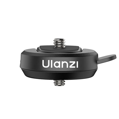 ULANZI CK01 Cka Quick Release Base Set Camera Accessories, Quick Setup Kit with 1/4'' Screw for GoPro DJI Insta360 AKASO Action Cameras, Small Camera and Lights Super-Quick Switching