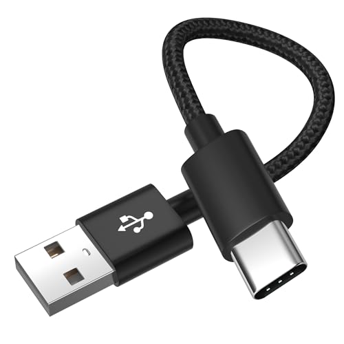 Short USB C Cable 1ft,USB A to Type C Charger Cord Fast Android Phone USBC Charging Wire for Samsung Galaxy A15 A25 A35 A55 A54, S24 S23 S22 S21 S20 S10 S10E,Fire HD 10/10Plus 9th/11th/13th generation - size: 1.5ft