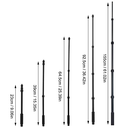 Mic Boom Arm, 1/4 Inch Screw Mic Boom Pole Locking System High Durability for Interview for TV Applications for Video Production(5 knots)